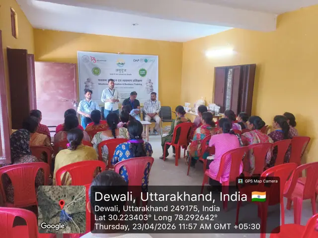मशरूम उत्पादन एवं व्यवसाय प्रशिक्षण — देवली