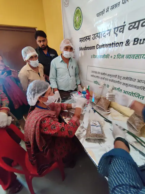 मशरूम उत्पादन एवं व्यवसाय प्रशिक्षण — देवली