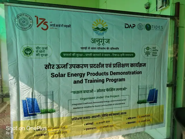 सौर ऊर्जा उपकरण प्रदर्शन एवं प्रशिक्षण — चकराता