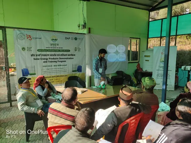 सौर ऊर्जा उपकरण प्रदर्शन एवं प्रशिक्षण — चकराता