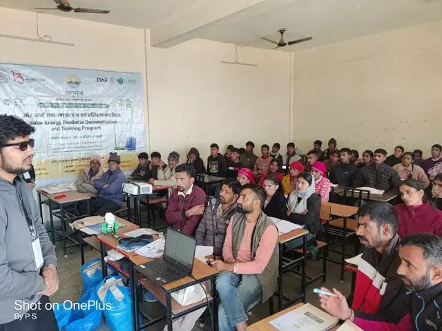 सौर ऊर्जा उपकरण प्रदर्शन एवं प्रशिक्षण — कालसी